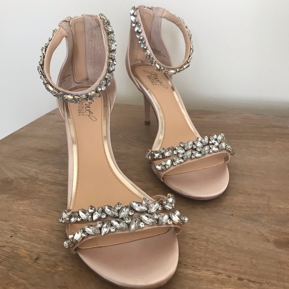 Jewel Badgley Mischka Caroline Embellished Sandal